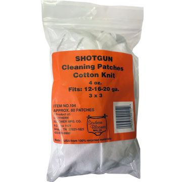 SOUTHERN BLOOMER SHOTGUN CLEANING PATCH 3"X3" 85-PACK