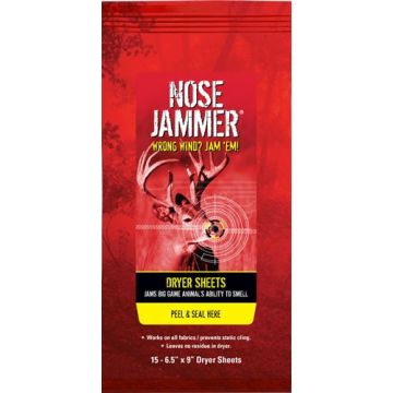 NOSE JAMMER DRYER SHEETS W/ NOSE JAMMER FORMULA