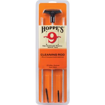 HOPPES ALUMINUM CLEANING ROD 3-PC .22 CALIBER