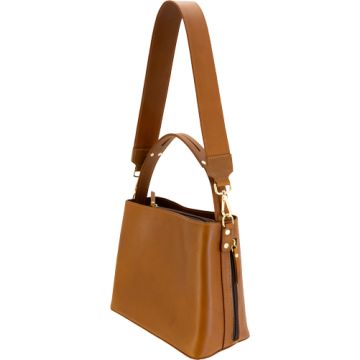 CAMELEON S&W BUCKET TOTE CONCEALED CARRY PURSE BROWN