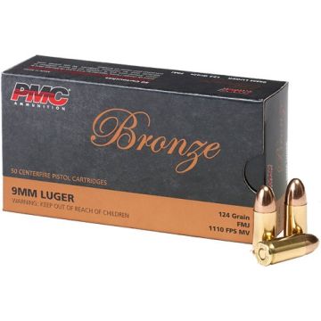 PMC 9MM LUGER 124GR FMJ 50RD 20BX/CS