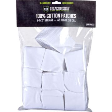 BREAKTHROUGH CLEANING PATCHES 2 1/2" SQUARE .45-.58 50 PACK