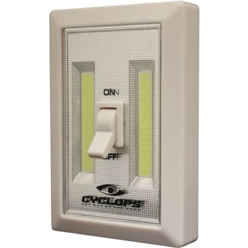 CYCLOPS LIGHT WALL SWITCH COB LED 200 LUMEN 2/PACK IVORY