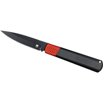 COBRATEC GIDEON HIDDEN RELEASE 3" BLACK/RED ALUMINUM D2 BLADE