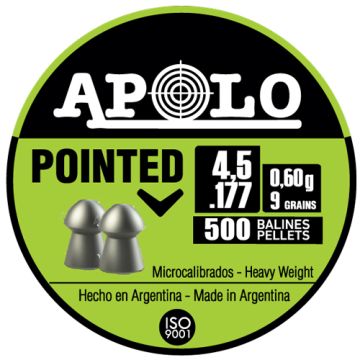 HATSAN APOLO 177 POINTED 9 GRAIN 500 PACK