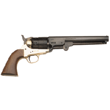 TRADITIONS BP REVOLVER 1851 NAVY 36 CAL 7.375" BRASS/WAL