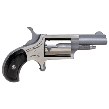 NAA MINI-REVOLVER 22LR 1-5/8" STAINLESS MATTE WOOD