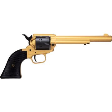 HERITAGE 22LR 6.50" FS GOLD POLYMER GRIP