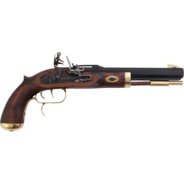 TRADITIONS TRAPPER PISTOL 50 CAL FLINTLOCK BLUED/HARDWOOD