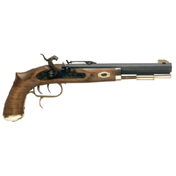 TRADITIONS TRAPPER PISTOL 50 CAL PERCUSSION BLUED/HARDWOOD