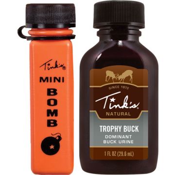 TINKS DEER LURE TROPHY BUCK URINE W/MINI BOMB 1FL OUNCE