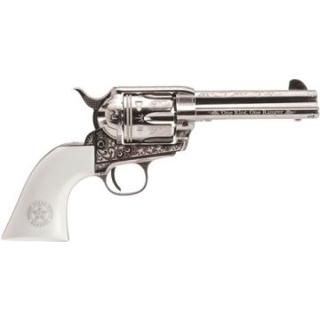 CIMARRON TEXAS RANGERS 45LC PW FS 4.75" ENGRAVED NICKEL